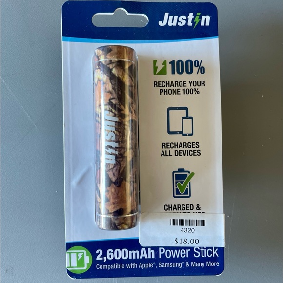 JUSTIN: 2600mAh POWER STICK and POCKET JUICE: Portable Charger 2000mAh - Picture 2 of 5